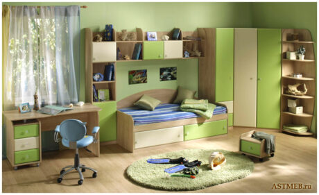 Дитяча в зелених кольорах