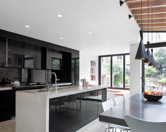 Чорна кухня – нетривіальне оформлення інтер'єру 7 - Max Home кухня чорного кольори