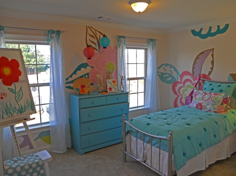 Дизайн маленької дитячої кімнати 13 - Max Home Настінні візерунки в дитячій кімнаті 2