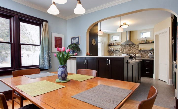 Дизайн арки для кухні з фотографіями 13 - Max Home арка в інтер'єрі кухні