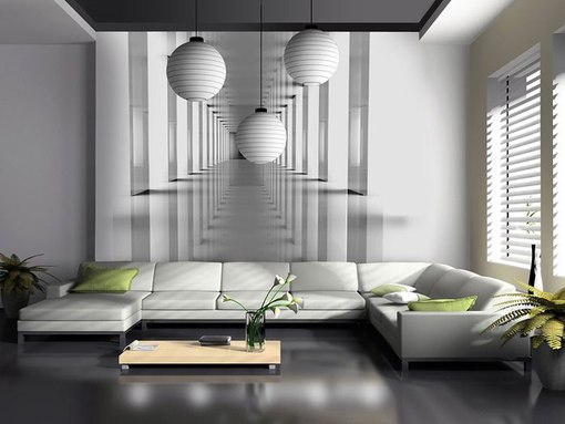 фотошпалери 3D в інтер'єрі