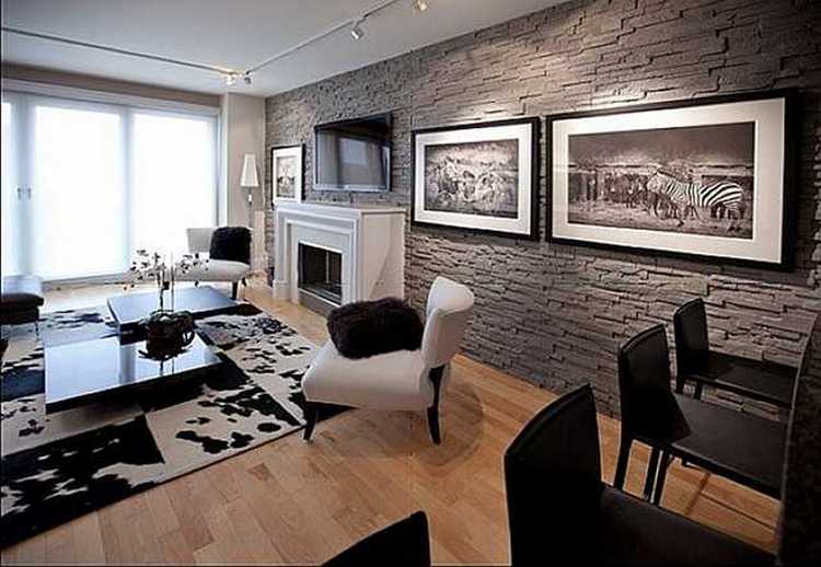 Штучний камінь в інтер'єрі вітальні: дизайнерські прийоми оздоблення та декору 149 - Max Home Штучний камінь в інтер'єрі вітальні: дизайнерські прийоми оздоблення та декору