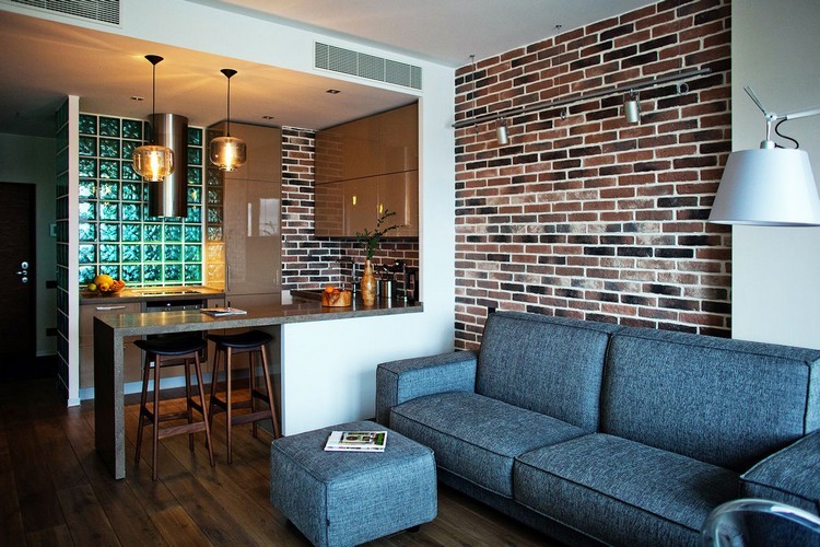 Штучний камінь в інтер'єрі вітальні: дизайнерські прийоми оздоблення та декору 8 - Max Home Штучний камінь в інтер'єрі вітальні: дизайнерські прийоми оздоблення та декору 7 - Max Home