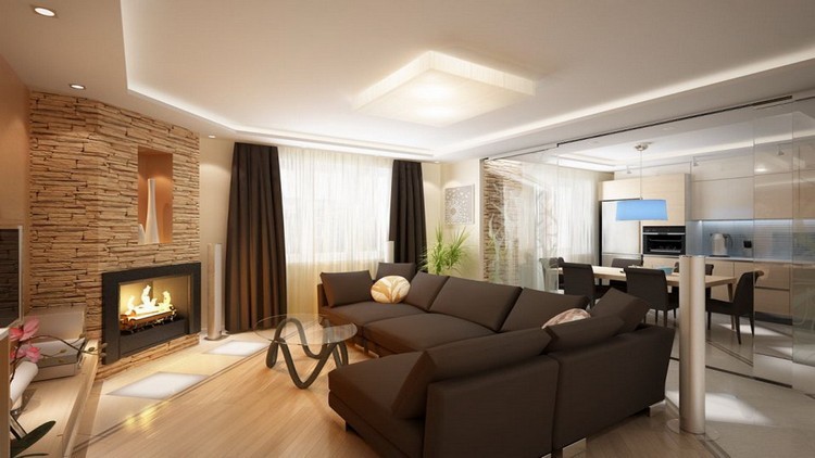 Штучний камінь в інтер'єрі вітальні: дизайнерські прийоми оздоблення та декору 36 - Max Home Штучний камінь в інтер'єрі вітальні: дизайнерські прийоми оздоблення та декору 35 - Max Home