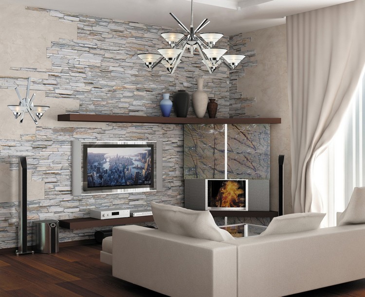 Штучний камінь в інтер'єрі вітальні: дизайнерські прийоми оздоблення та декору 42 - Max Home Штучний камінь в інтер'єрі вітальні: дизайнерські прийоми оздоблення та декору 41 - Max Home