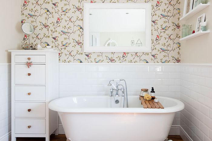 Якими шпалерами поклеїти ванну кімнату 22 - Max Home шпалери в інтер'єрі ванної