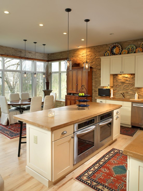 Камінь в інтер'єрі кухні: чи справді це красиво? 9 - Max Home Незвичайна фактура стіни та фартуха