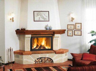 Камін з мармуру