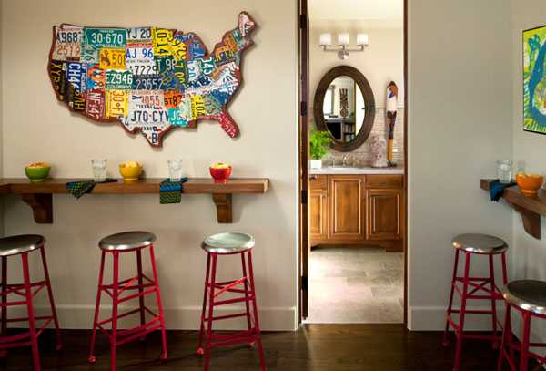 Декорування стін картами 19