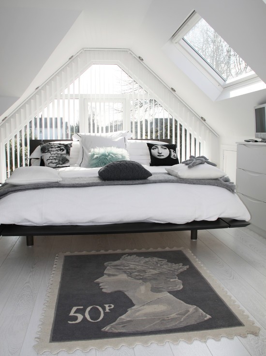 сіра спальня