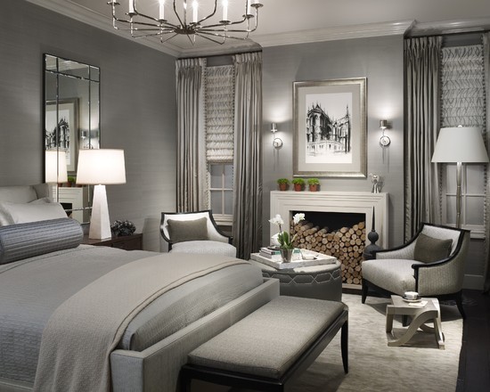 сіра спальня