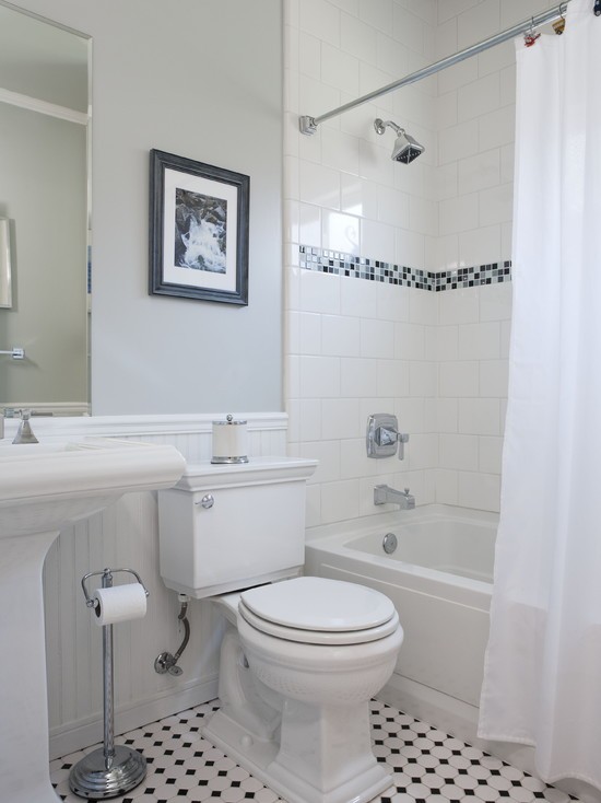 комбінування плитки в ванною