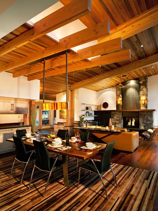 дизайн столової вітальні