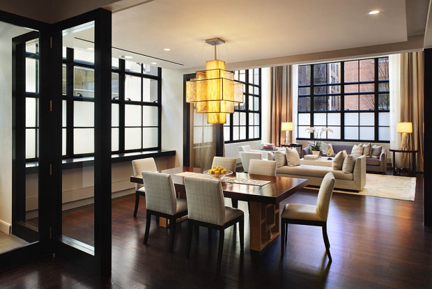 дизайн столової вітальні