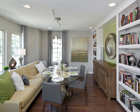 дизайн столової вітальні