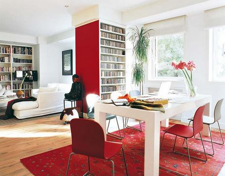 дизайн столової вітальні