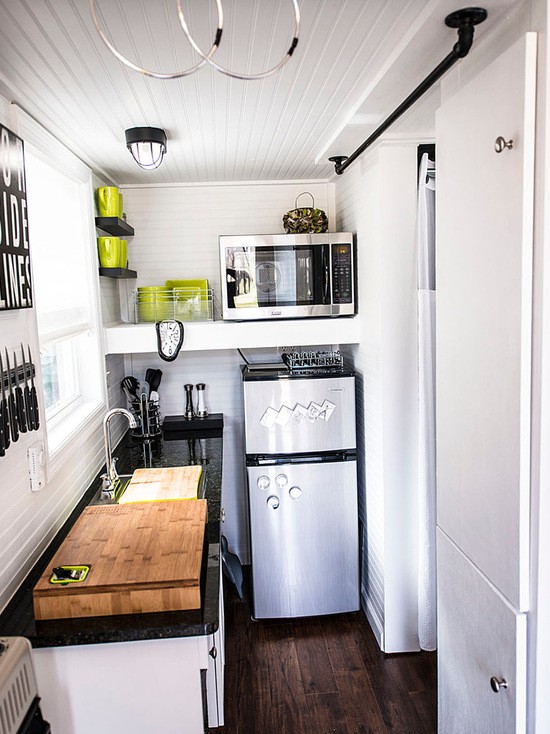 Планування у витягнутій малогабаритній кухні