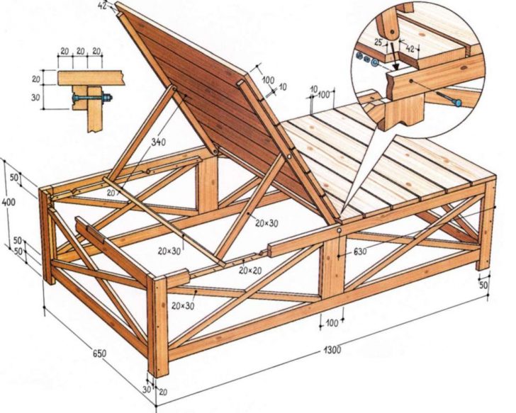 Шезлонги та лежаки для дачі width=