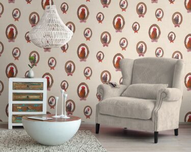 Сучасний дизайн шпалер для вітальні