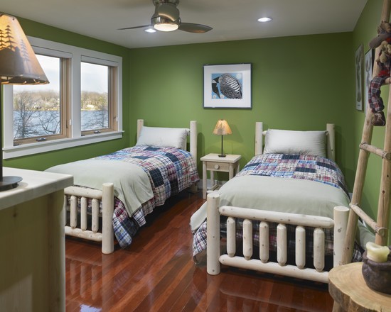 дитяча кімната в зелених тонах