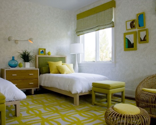 дитяча кімната в зелених тонах
