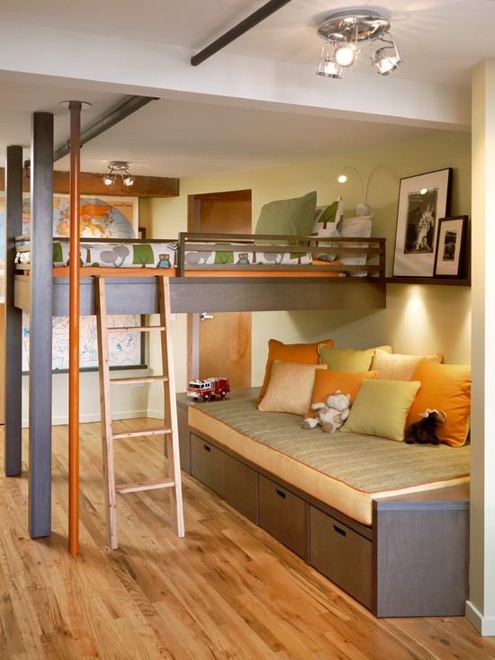 дитяча кімната в зелених тонах